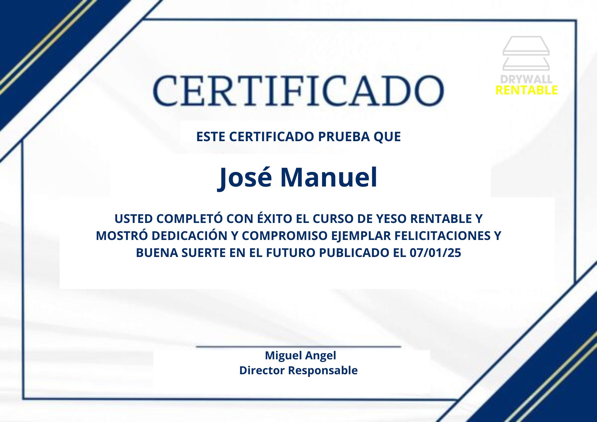 ESTE CERTIFICADO PRUEBA QUE