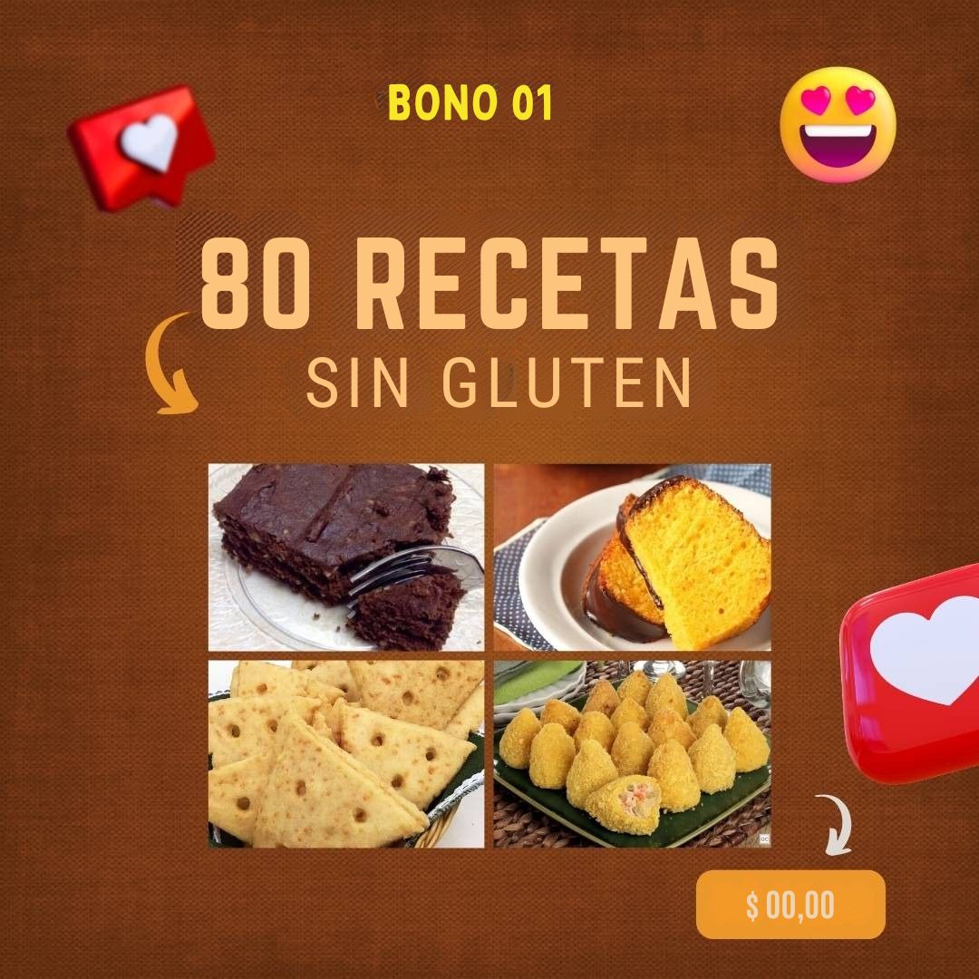 80 RECEITAS SEM GLÚTEN